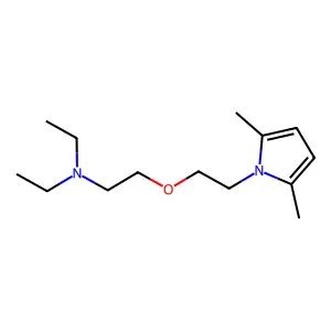 Pyrrole, 1-(2-(2-(diethylamino)ethoxy)ethyl)-2,5-dimethyl- structure