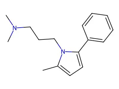 Pyrrole, 1-(3-(dimethylamino)propyl)-2-methyl-5-phenyl- structure
