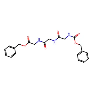 Carbobenzyloxyglycylglycylglycine benzyl ester structure