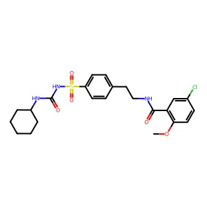 格列本脲 structure