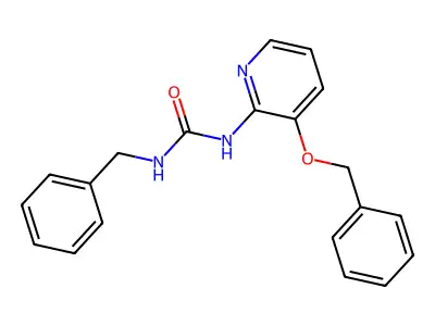 1-Benzyl-3-(3-phenylmethoxypyridin-2-yl)urea structure