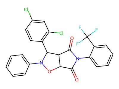 C24H15Cl2F3N2O3 structure