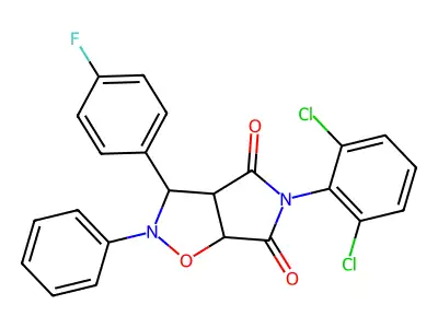 C23H15Cl2FN2O3 structure