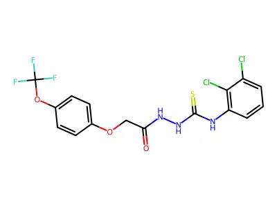 1-(2-(4-Trifluoromethoxyphenoxy)acetyl)-4-(2,3-dichlorophenyl)thiosemicarbazide structure