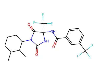 C20H21F6N3O3 structure