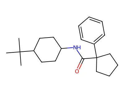 N-(4-tert-butylcyclohexyl)-1-phenylcyclopentane-1-carboxamide structure
