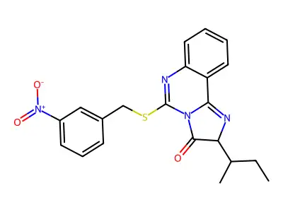2-butan-2-yl-5-[(3-nitrophenyl)methylsulfanyl]-2H-imidazo[1,2-c]quinazolin-3-one structure