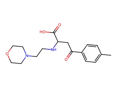 4-(4-Methylphenyl)-2-((2-morpholinoethyl)amino)-4-oxobutanoic acid structure