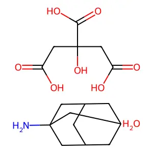 1-金刚烷胺柠檬酸盐一水合物 structure