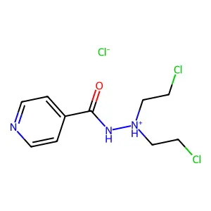 N',N'-Bis(2-chloroethyl)pyridine-4-carbohydrazide--hydrogen chloride (1/1) structure
