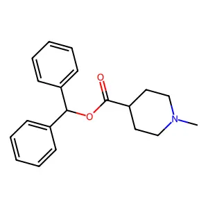 1-甲基哌啶-4-甲酸二苯甲酯 structure