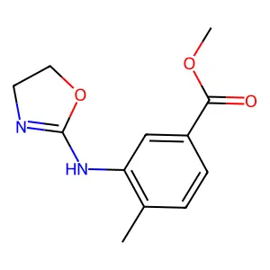 p-Toluic acid, 3-(2-oxazolinyl)amino-, methyl ester structure