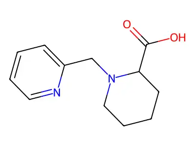 1-(pyridin-2-ylmethyl)piperidine-2-carboxylic Acid structure