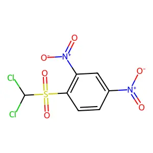 1-(Dichloromethylsulfonyl)-2,4-dinitrobenzene structure