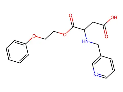 4-oxo-4-(2-phenoxyethoxy)-3-(pyridin-3-ylmethylamino)butanoic Acid structure