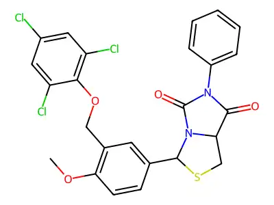 C25H19Cl3N2O4S structure