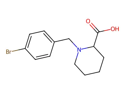 1-(4-Bromobenzyl)-2-carboxypiperidine structure
