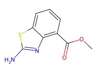 Methyl 2-aminobenzo[d]thiazole-4-carboxylate structure