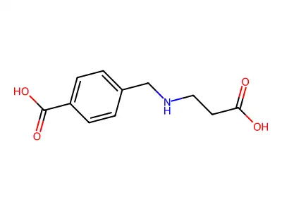 4-[(2-Carboxy-ethylamino)-methyl]-benzoic acid structure