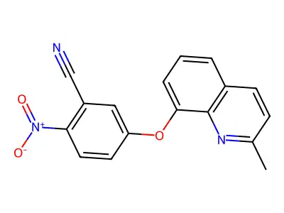 5-(2-Methylquinolin-8-yl)oxy-2-nitrobenzonitrile structure