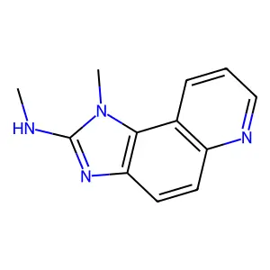 1-Methyl-2-methylaminoimidazo[4,5-F]quinoline structure