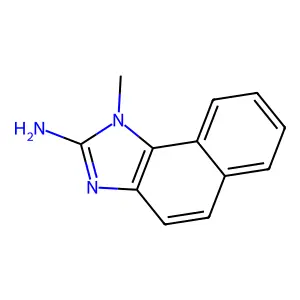 1-Methylbenzo[e]benzimidazol-2-amine structure