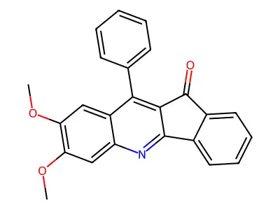 2,3-Dimethoxy-11-phenylindeno[3,2-B]quinolin-10-one structure