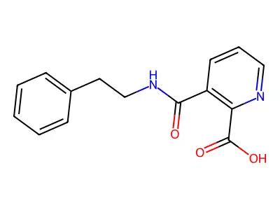 3-(N-(2-Phenylethyl)carbamoyl)pyridine-2-carboxylic acid structure