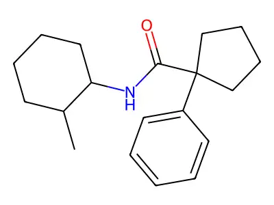 N-(2-Methylcyclohexyl)(phenylcyclopentyl)formamide structure