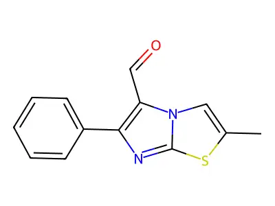 2-Methyl-6-phenylimidazo[2,1-b][1,3]thiazole-5-carbaldehyde structure