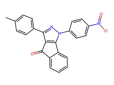3-(4-Methylphenyl)-1-(4-nitrophenyl)indeno[2,3-D]pyrazol-4-one structure