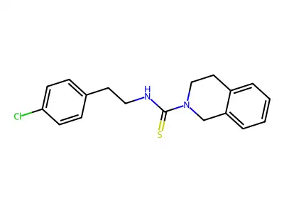 N-[2-(4-Chlorophenyl)ethyl]-3,4-dihydro-2(1H)-isoquinolinecarbothioamide structure