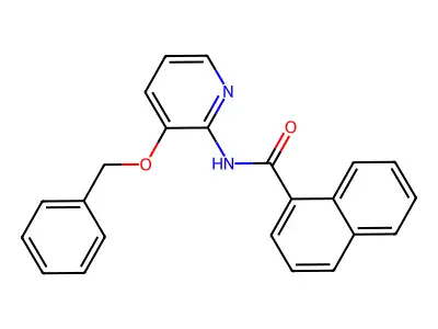 N-(3-phenylmethoxypyridin-2-yl)naphthalene-1-carboxamide structure