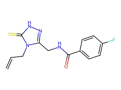 N-((4-Allyl-5-mercapto-4H-1,2,4-triazol-3-yl)methyl)-4-fluorobenzamide structure