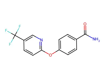 4-(5-(Trifluoromethyl)-2-pyridyloxy)benzamide structure