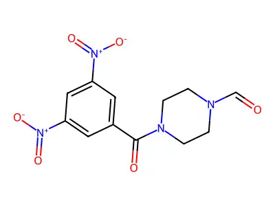 4-(3,5-Dinitrobenzoyl)piperazine-1-carbaldehyde structure