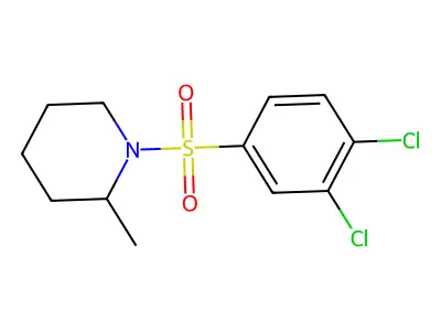 1-[(3,4-Dichlorophenyl)sulfonyl]-2-methylpiperidine structure