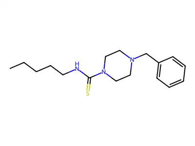 4-benzyl-N-pentylpiperazine-1-carbothioamide structure
