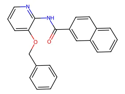 N-(3-phenylmethoxypyridin-2-yl)naphthalene-2-carboxamide structure