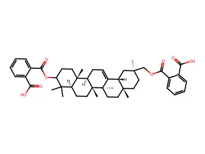 Deoxoglycyrrhetol dihemiphthalate structure