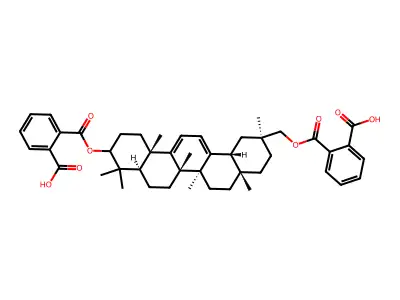 18-Olean-9(11),12-diene-3,30-diol dihemiphthalate structure