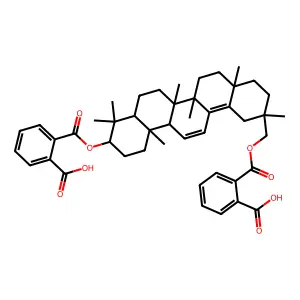 Olean-11,13(18)-diene-3,30-diol dihemiphthalate, disodium salt structure