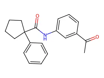 N-(3-acetylphenyl)-1-phenylcyclopentane-1-carboxamide structure