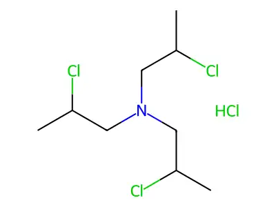 Tripropylamine, 2,2',2''-trichloro-, hydrochloride structure