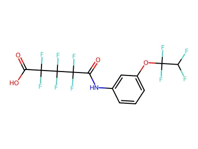 2,2,3,3,4,4-HEXAFLUORO-4-(N-(3-(1,1,2,2-TETRAFLUOROETHOXY)PHENYL)CARBAMOYL)BUTANOIC ACID structure