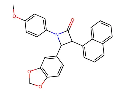 4-(1,3-Benzodioxol-5-yl)-1-(4-methoxyphenyl)-3-naphthalen-1-ylazetidin-2-one structure