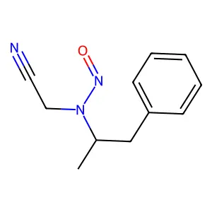 N-Nitroso-N-cyanomethylamphetamine structure