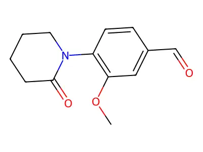 3-Methoxy-4-(2-oxopiperidin-1-yl)benzaldehyde structure