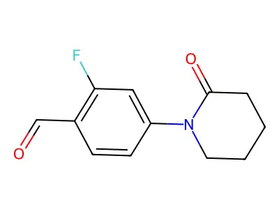 2-Fluoro-4-(2-oxopiperidin-1-yl)benzaldehyde structure