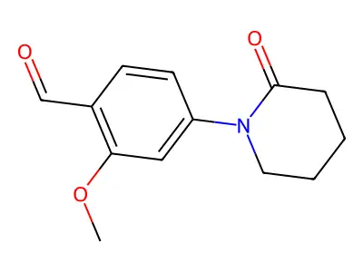 2-Methoxy-4-(2-oxopiperidin-1-yl)benzaldehyde structure